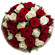 букет из красных и белых роз. Украина