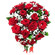 букет красных роз и гипсофилы. Украина