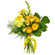 Желтый букет из роз и хризантем. Украина